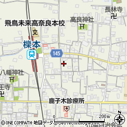 奈良県天理市櫟本町1450周辺の地図