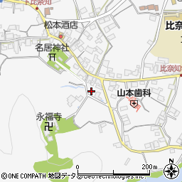 三重県名張市下比奈知1917周辺の地図