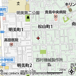 大阪府八尾市松山町1丁目9-19周辺の地図