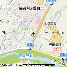 吉野家１６５号線名張店周辺の地図