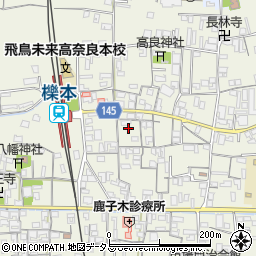 奈良県天理市櫟本町1449周辺の地図
