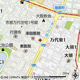 洋神帝塚山マンション管理室周辺の地図