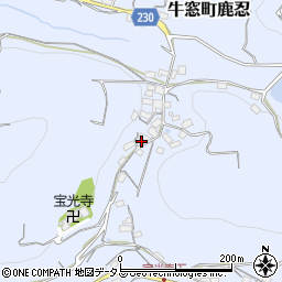 岡山県瀬戸内市牛窓町鹿忍4275-2周辺の地図