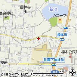 奈良県天理市櫟本町2378周辺の地図