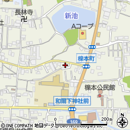 奈良県天理市櫟本町2375周辺の地図