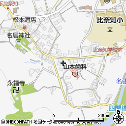 三重県名張市下比奈知1894周辺の地図