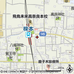 奈良県天理市櫟本町1425周辺の地図