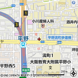 トヨタレンタリース新大阪地下鉄平野駅前店周辺の地図