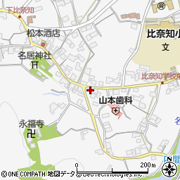 三重県名張市下比奈知1908周辺の地図