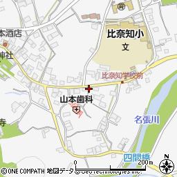 三重県名張市下比奈知1379-1周辺の地図