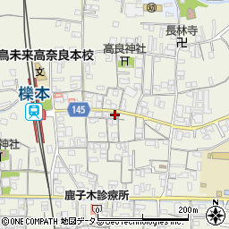 奈良県天理市櫟本町1456周辺の地図