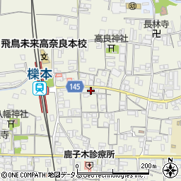 奈良県天理市櫟本町1447周辺の地図
