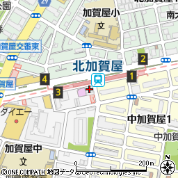 カースタレンタカー北加賀屋駅前店周辺の地図