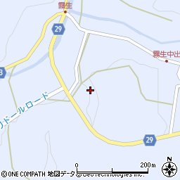 三重県伊賀市霧生周辺の地図