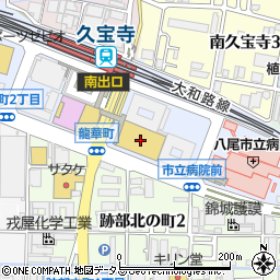ライフ久宝寺駅前店周辺の地図