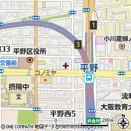 串カツ 壺天 平野店周辺の地図