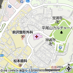 名張市立図書館周辺の地図
