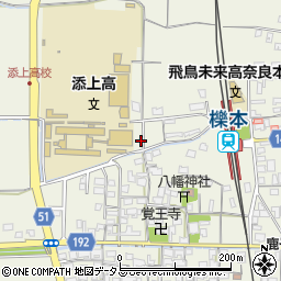 奈良県天理市櫟本町1407周辺の地図