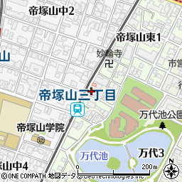 住吉帝塚山郵便局周辺の地図