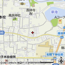 奈良県天理市櫟本町2227周辺の地図