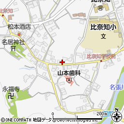 三重県名張市下比奈知1878周辺の地図