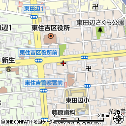 ダイヤ自動車東住吉営業所周辺の地図