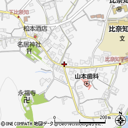 三重県名張市下比奈知1873-1周辺の地図
