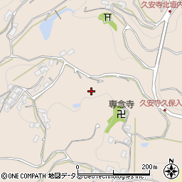 奈良県生駒郡平群町久安寺周辺の地図
