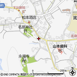 三重県名張市下比奈知2013周辺の地図