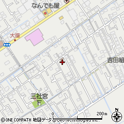 岡山大福郵便局 ＡＴＭ周辺の地図