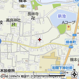 奈良県天理市櫟本町2229周辺の地図