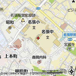 三重県名張市丸之内周辺の地図