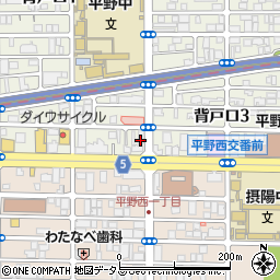 花車平野店周辺の地図