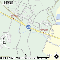 岡山県岡山市東区上阿知799-4周辺の地図