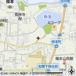 奈良県天理市櫟本町2233周辺の地図