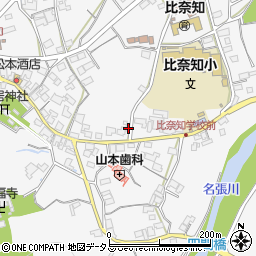 三重県名張市下比奈知1884周辺の地図