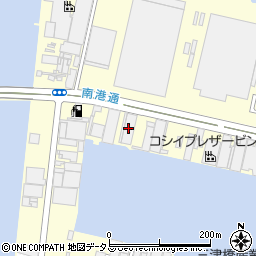 大和紙料南港ヤード周辺の地図