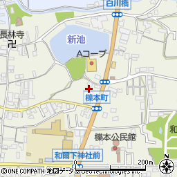 奈良県天理市櫟本町2240周辺の地図