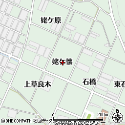 愛知県田原市赤羽根町姥ケ懐周辺の地図