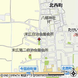 奈良県大和郡山市小林町528-41周辺の地図