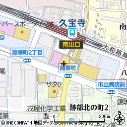 ファミリーマートＪＲ久宝寺駅前店周辺の地図