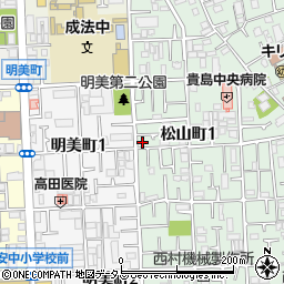 大阪府八尾市松山町1丁目5-23周辺の地図