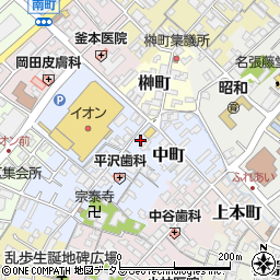 三重県名張市元町388周辺の地図