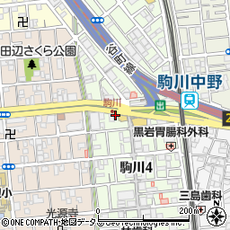 中華酒場 黒門 轍 駒川中野店周辺の地図