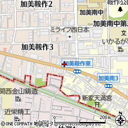 大阪府大阪市平野区加美鞍作3丁目8周辺の地図