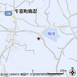 岡山県瀬戸内市牛窓町鹿忍2458-2周辺の地図