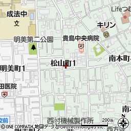 大阪府八尾市松山町1丁目4-24周辺の地図