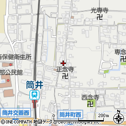 奈良県大和郡山市筒井町1567-1周辺の地図