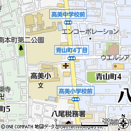 ダイソー八尾高美店周辺の地図