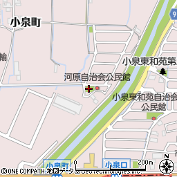 小泉河原第1号児童公園周辺の地図